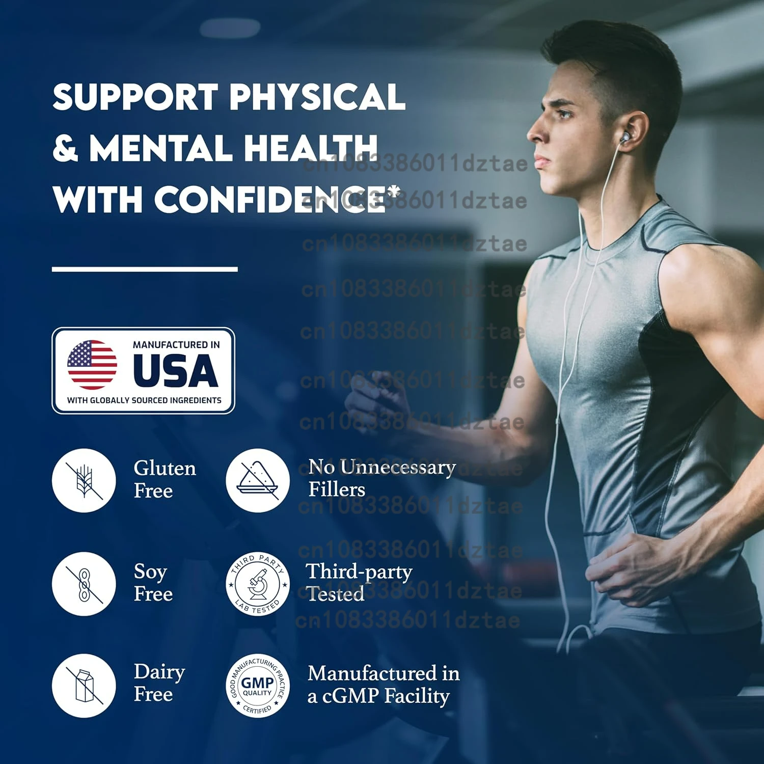 مكمل أشواغاندا للرجال والنساء - يدعم النوم ويخفف التوتر، ويوفر المزاج الإيجابي والذاكرة 60 كبسولة #6