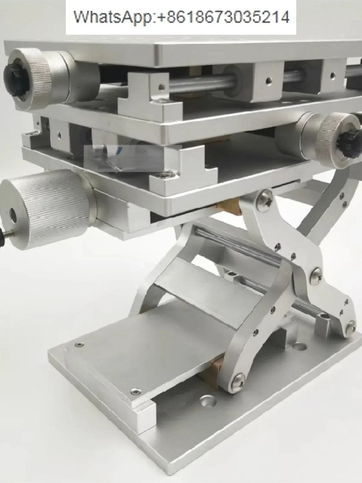 

3D Lifting Translation Platform Silver Black Laboratory Optical Platform, Portable 3D Workbench