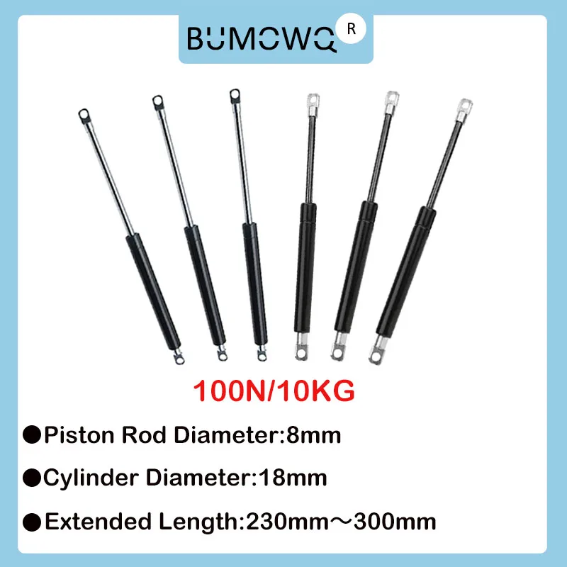 

1PC 230mm-300mm 10kg/100N Car Strut Bars Furniture Strut Bar Gas Shock Absorber Hydraulic Lift Kitchen Cabinet Hinge