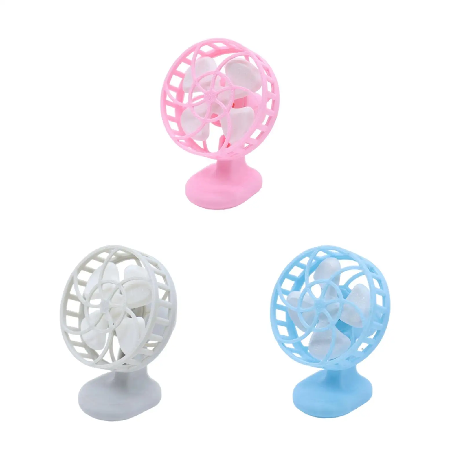 Ventilateur Miniature pour maison de poupée, meubles robustes, décoration pour maison de poupée, 1/12