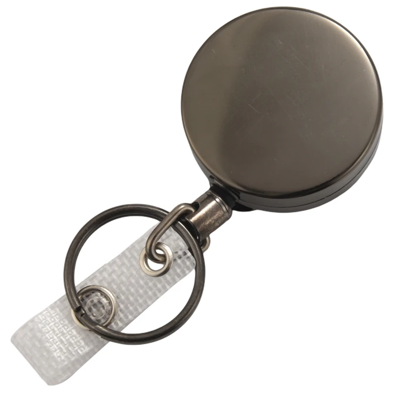 Titular do crachá retrátil com Belt Clip, Reel ID Badge Holder, Chaveiro, 2 Pcs Titular do Cartão, 2 Pacotes