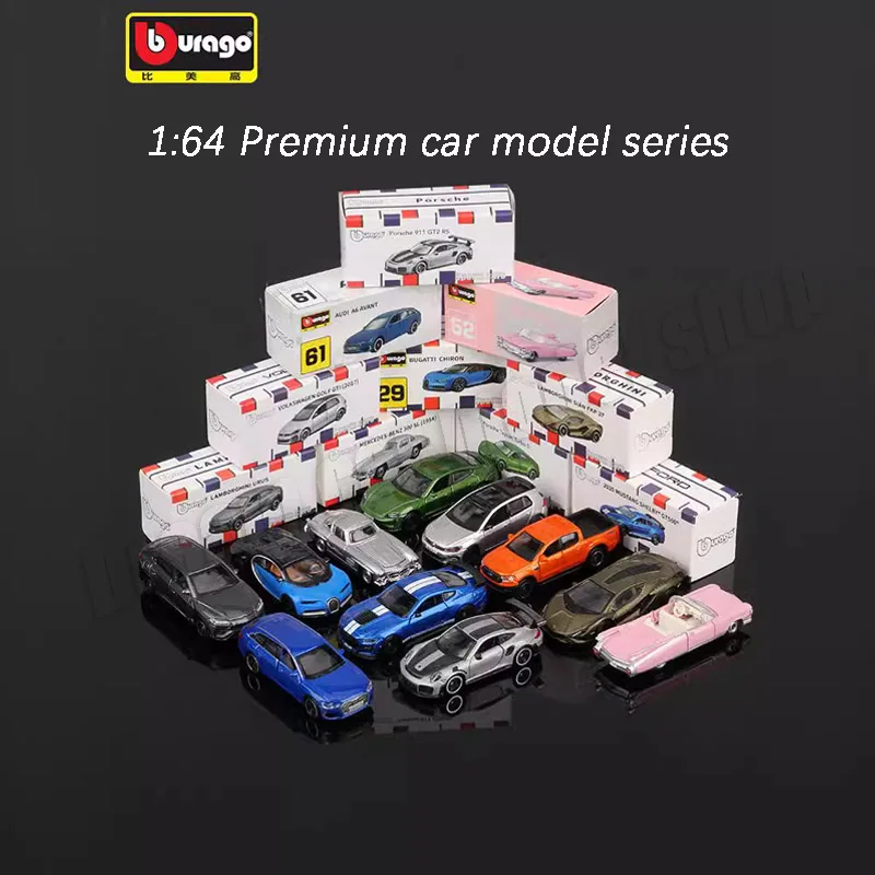 

1:64 Bburago Porsche 911 GT2 RS Lamborghini Revuelto Bugatti Bolide Die-Cast Model Car Collection Gift Wholesale