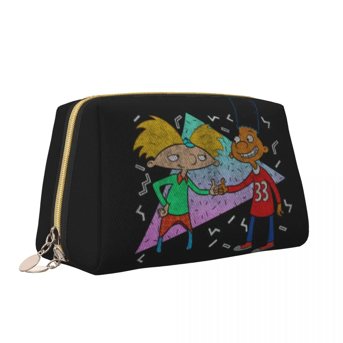 Travel Cartoon Tv Helga Pataki Toiletry Bag Portable Hey Arnold Makeup Cosmetic Organizer for Women Beauty Storage Dopp Kit Case