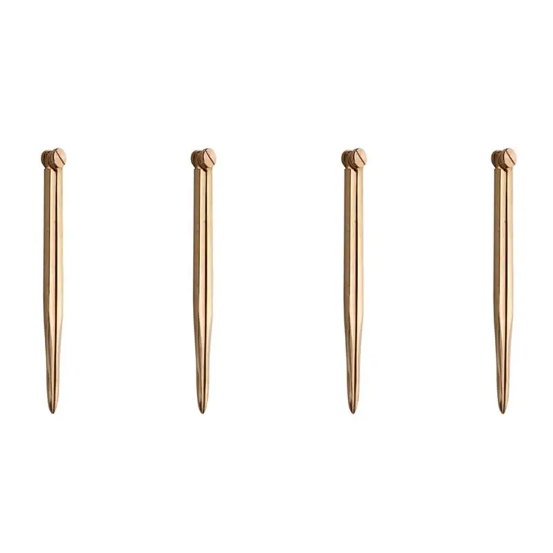 Most-4 Pcs 168Mm Nautical Chart Straight Divider Solid Brass Marine Dividing Tool No Rust For Architects Marine Navigation