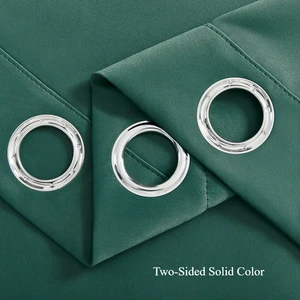 1 قطعة لون صلبة على الوجهين تعتيم غرفة ستارة تعتيم ستارة ضوء تقليل الستائر لديكور غرفة نوم غرفة المعيشة أعلى 7 ستارة غرفة نوم مزدوجة للمبيعات - رقم 2