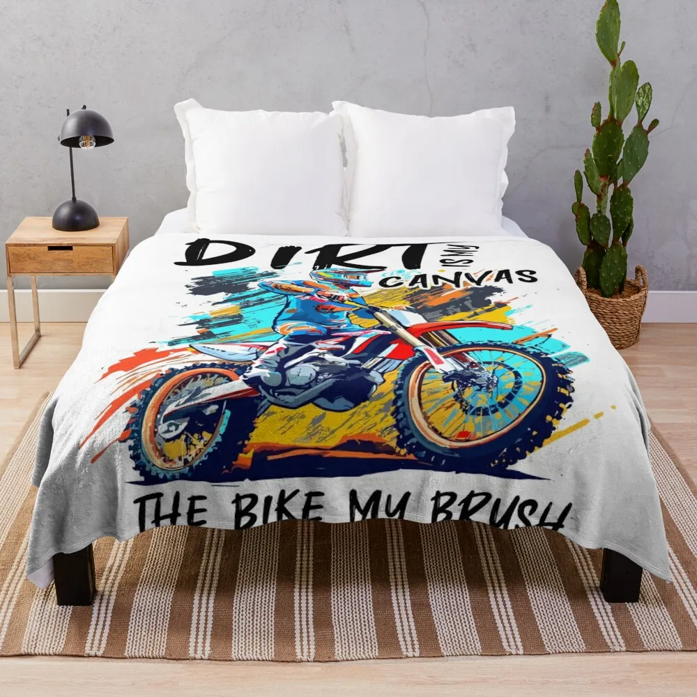 

Dirt is My Canvas, the Bike My Brush. Throw Blanket Single halloween Blankets