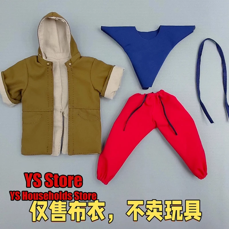 

1/12 Street Figther Ken Cosplay Coat Vest Belt Pants Clothes Set Accessory For 6inch Romankey Big Guy Man Soldier Body Decor
