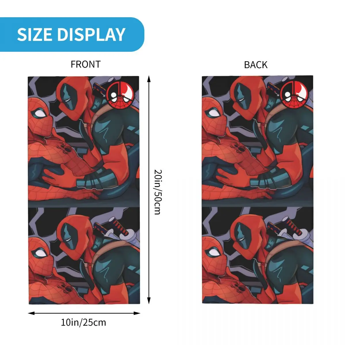 Popular Movies Bandana Neck Gaiter Motorcycle Club Deadpool & Wolverine Wrap Scarf Hiking Unisex Adult Winter