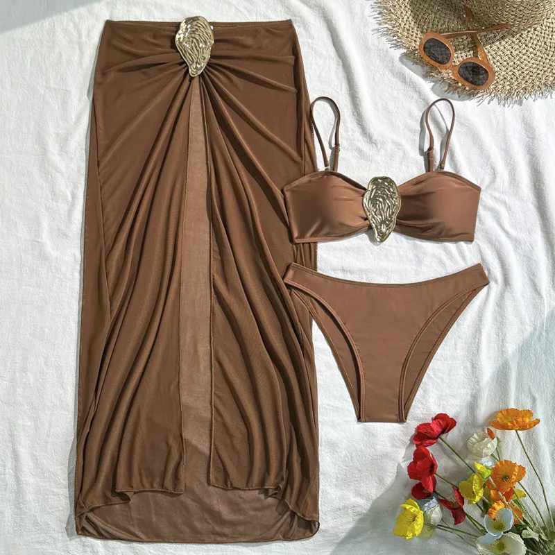 

2026 Sexy Bikinis Female Swimsuits Women Three-Piece Swimwear Beach Swimming Wear Bathing Suits Brazilian Bikini Set Pool Bather