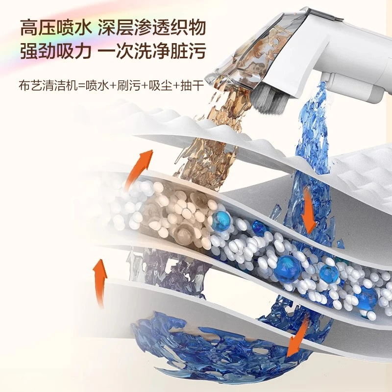Fabric sofa cleaning machine household cleaner spray and suction integrated carpet curtain mattress cleaning machine vacuum