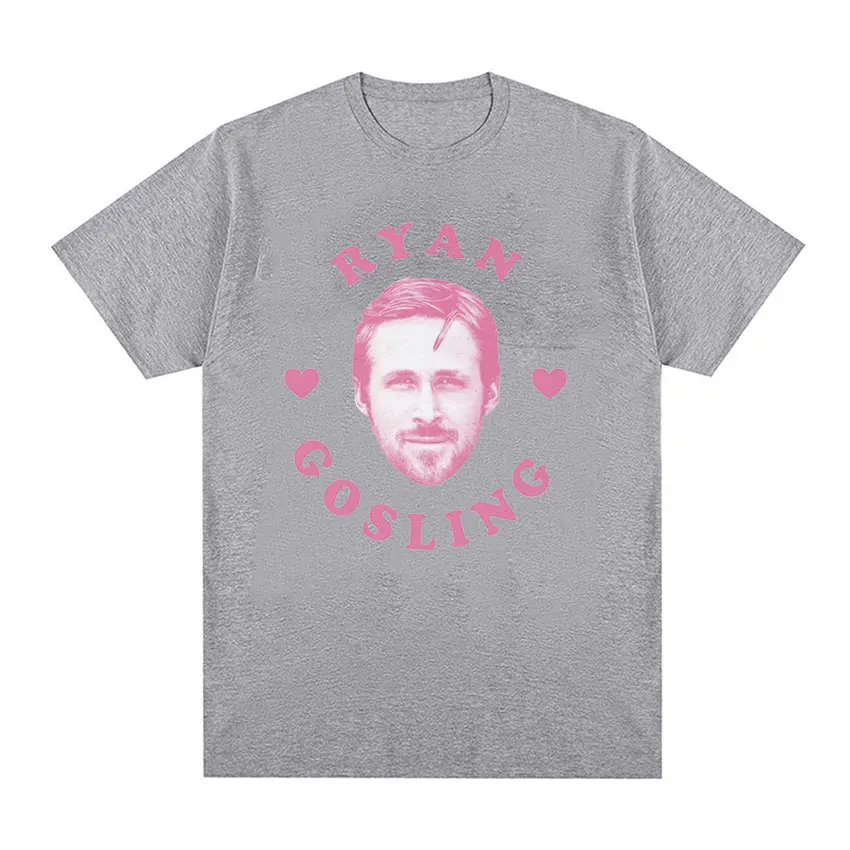 Uwielbiam Ryan Gosling koszulka z nadrukiem memów męska moda codzienna wysokiej jakości T-Shirt letnia bawełniana koszulka Oversized Streetwear