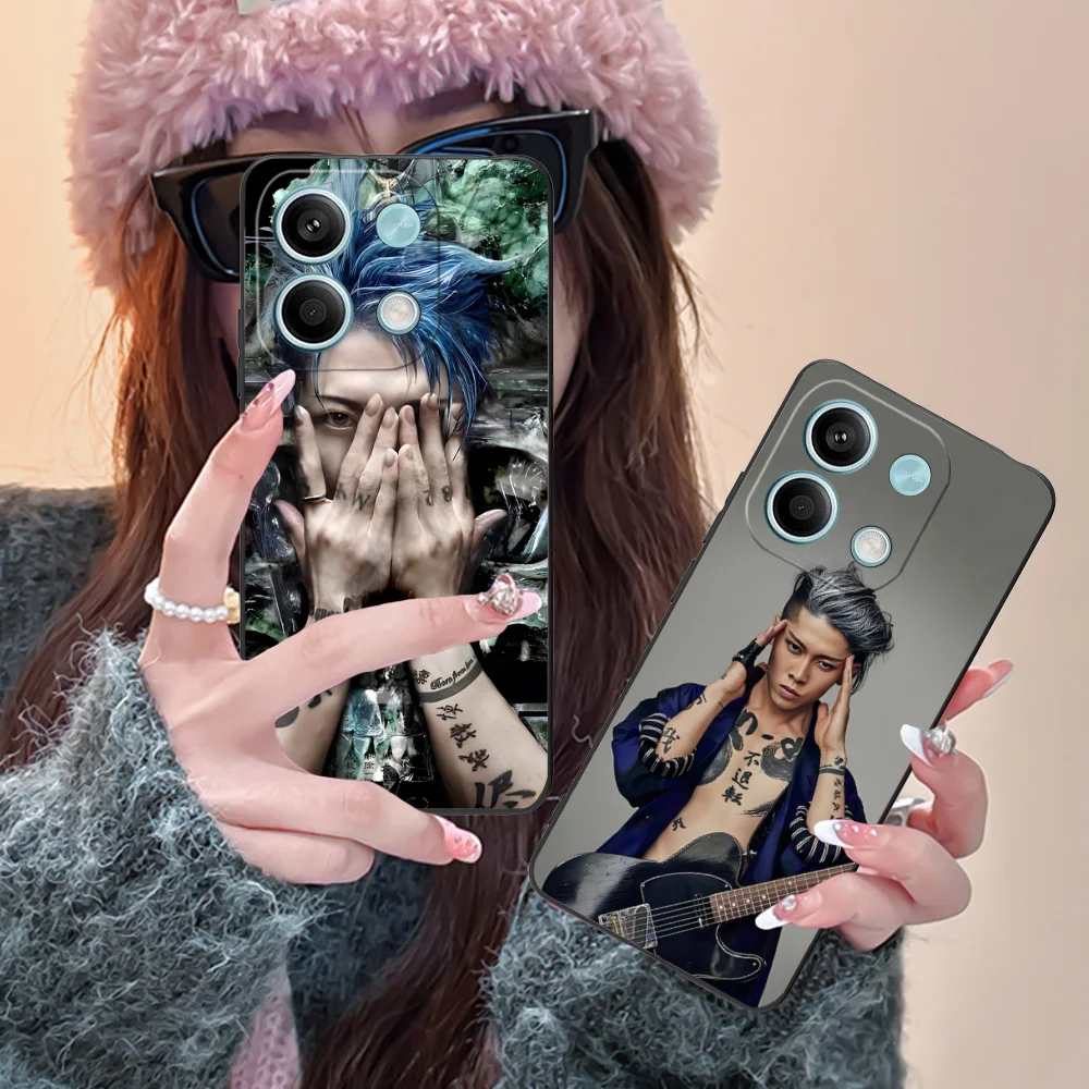 Custodia per cellulare Miyavi per Xiaomi Redmi Note 13 12 11 10 9 8 7 6 S A Pro Lite Plus 5G Cover per smartphone nera per cellulari
