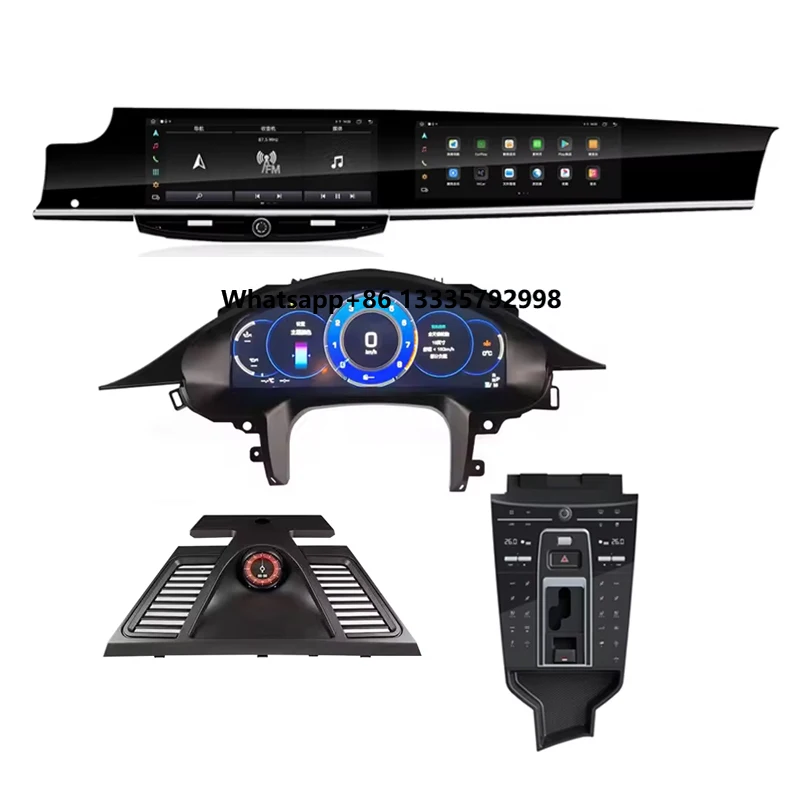 Android Radio Touch Screen Carplay Navigazione GPS LCD Quadro strumenti digitali Pannello schermo AC per Porsche Panamera 2010-2016