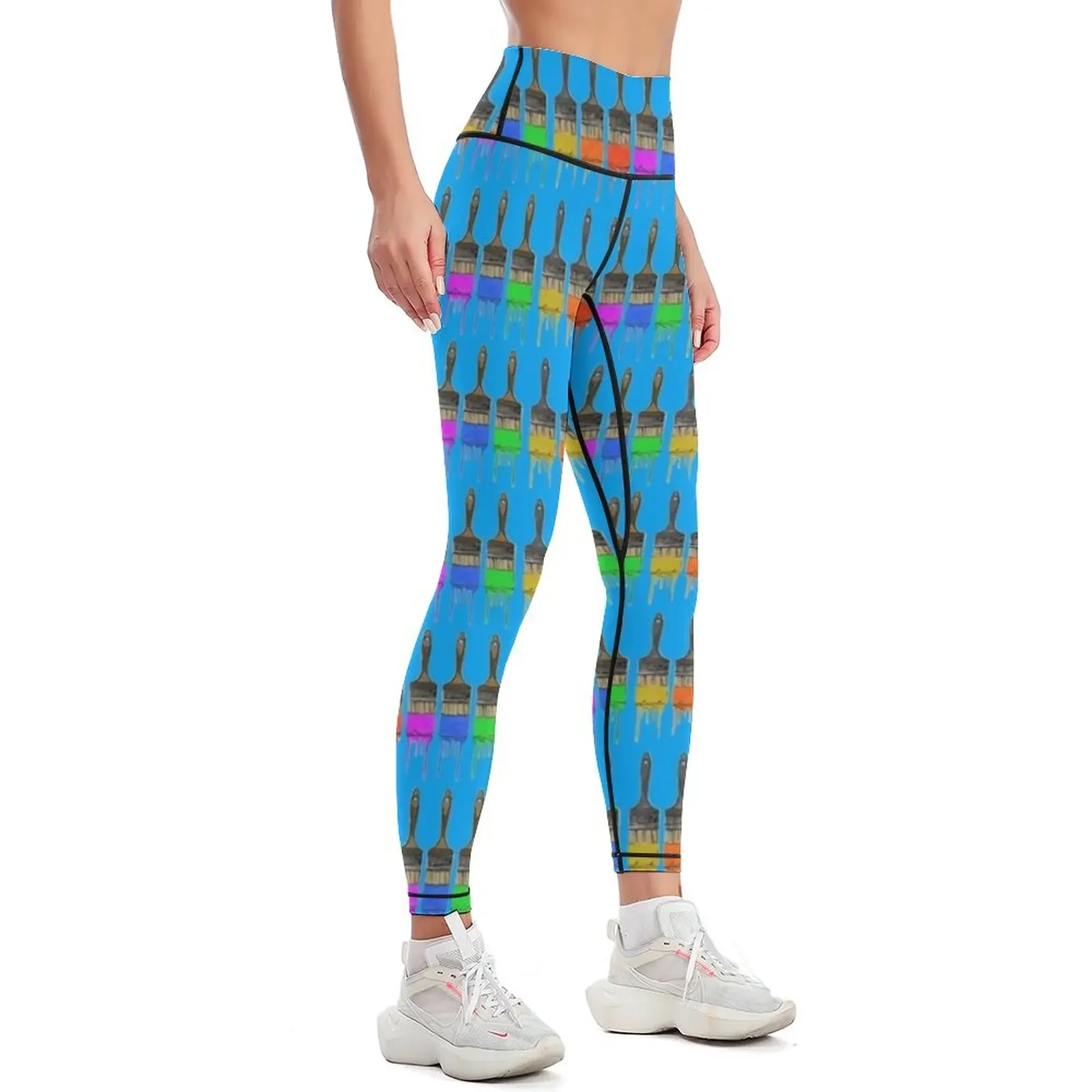 Painted Brushes Leggings legging gym Women sportwear Sports female Womens Leggings