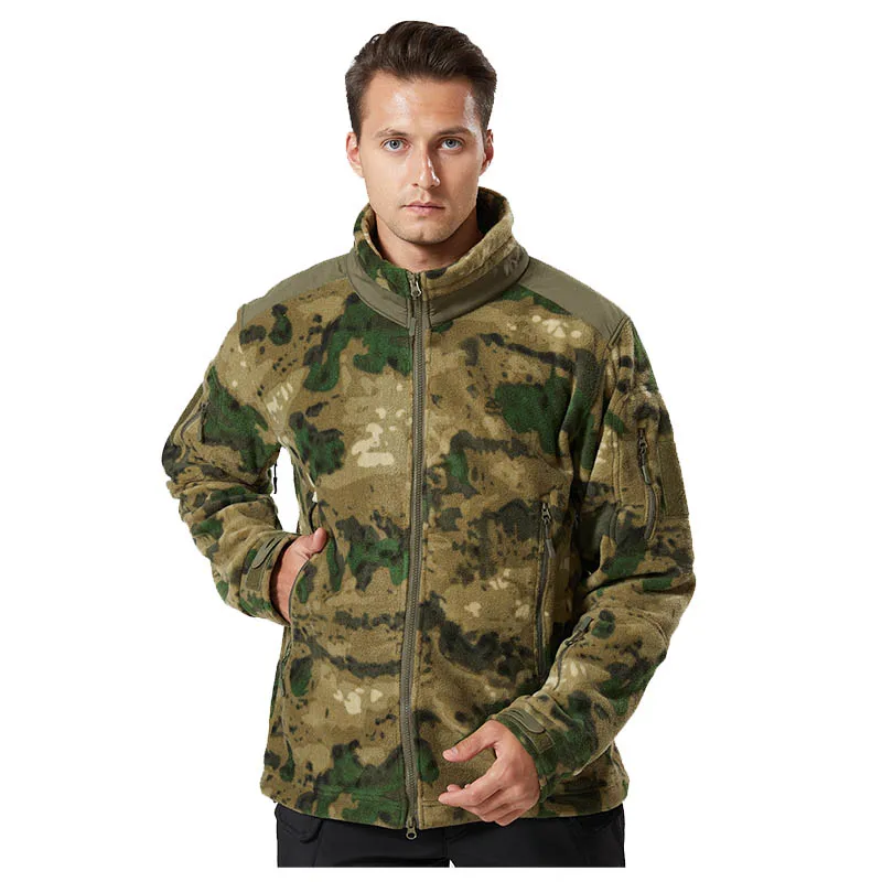 

Мужская тактическая флисовая куртка, зимняя теплая удобная полная военная толстовка с несколькими карманами, походы, охоты, кемпинга, уличные пальто