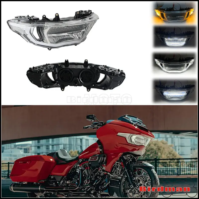 LED Headlight Assembly DRL Turn Signal Front High Low Beam For Harley CVO Road Glide FLTRXSE 2023-up ST FLTRXSTSE FLTRX 2024-26