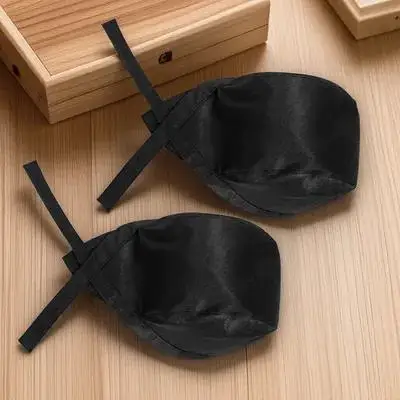 2 Stück Kochmütze, Uniform-Kappe, verstellbares Band, 11,8 x 7,9 x 4,7 Zoll, schwarze Küchen-Arbeitsmütze für Köche, Bäcker, Catering, Schule