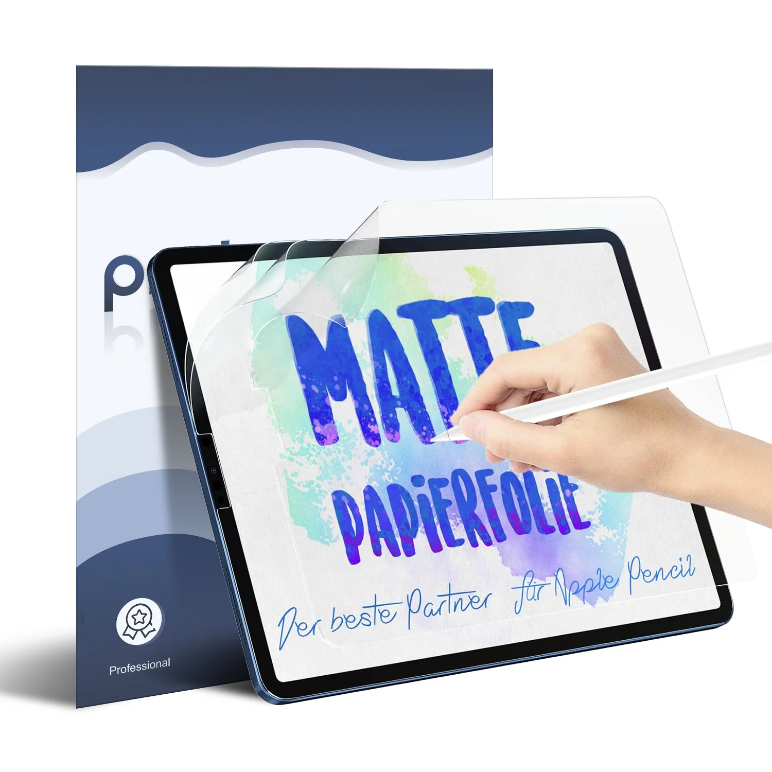 

Защитная пленка Protescreen Paperfeel (3 шт.) для iPad 11-го поколения 11 дюймов 2025, 10-го поколения 10,9 дюймов 2022, Air 11 дюймов M3/M2. Письменность, похожая на бумагу
