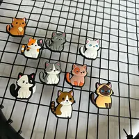 1/6Pcs Cute Cartoon Various Cat Tennis Racket Damper Silicone Shock Absorber To Reduce Tenis Racquet Vibration Dampeners