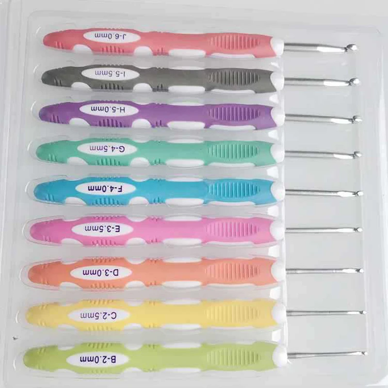 

9Pcs/Set Crochet Needles Sewing Accessories Knitting Needle Crochet Hook DIY Hand-made Tool Sweater Needle Haaknaalden