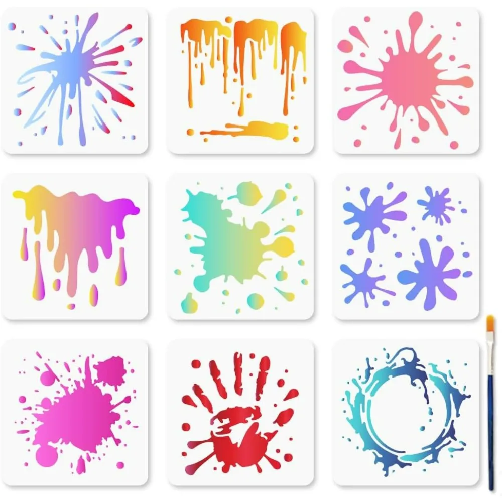 9 Styles Spray Sten…