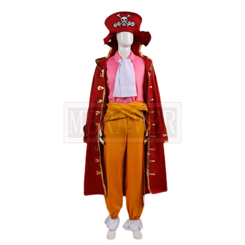 

Pirate Captain Gol D Roger Cosplay Costume Halloween Party Christmas Uniform Custom Made Any Size