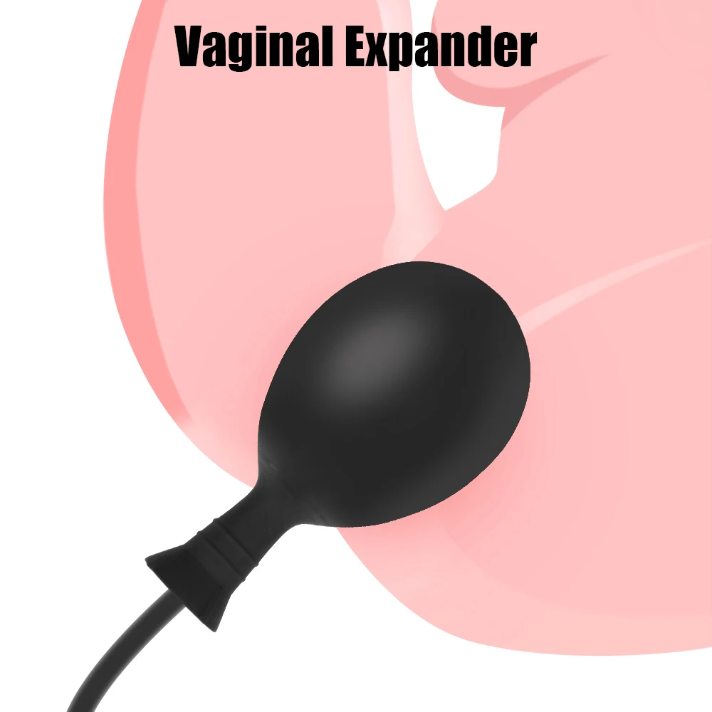 Vagina Expander Butt Dilator Sex Toys For Women Men 10 Modes Vibrator Inflatable Anal Plug 2 In 1 Adult Games Female Masturbator