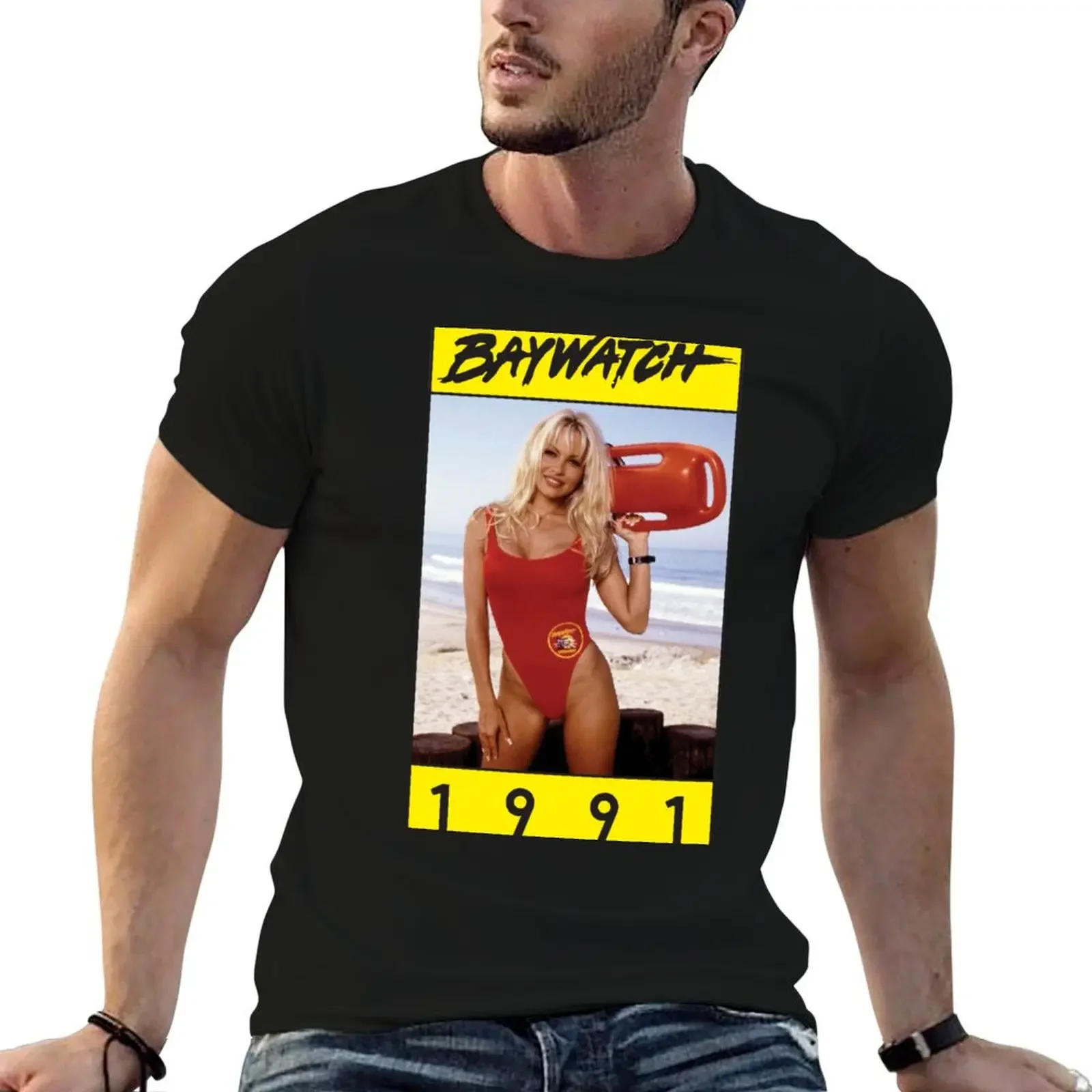 Baywatch-1991 T-Shirt designer shirts Man t-shirt customs t shirt for men