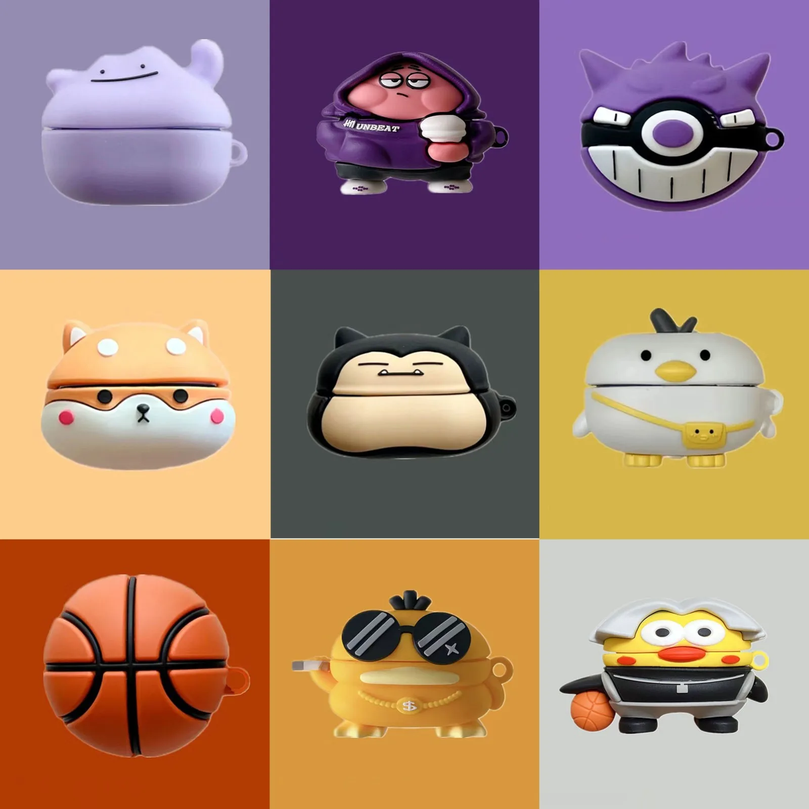 Funda Pokemon para Samsung Galaxy Buds FE, funda de silicona con dibujos animados para auriculares Samsung Buds 2 Live Pro, funda protectora