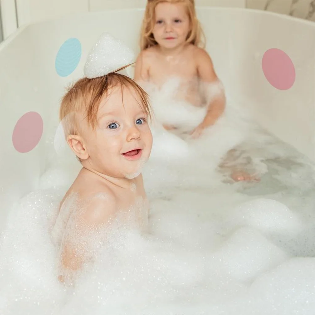 

18Pcs Anti-Slip Bathroom Stickers Circular Non-Slip Shower Decals Safety Bathtub Strips Tub Floor Treads Bathtub Nonslip Decals