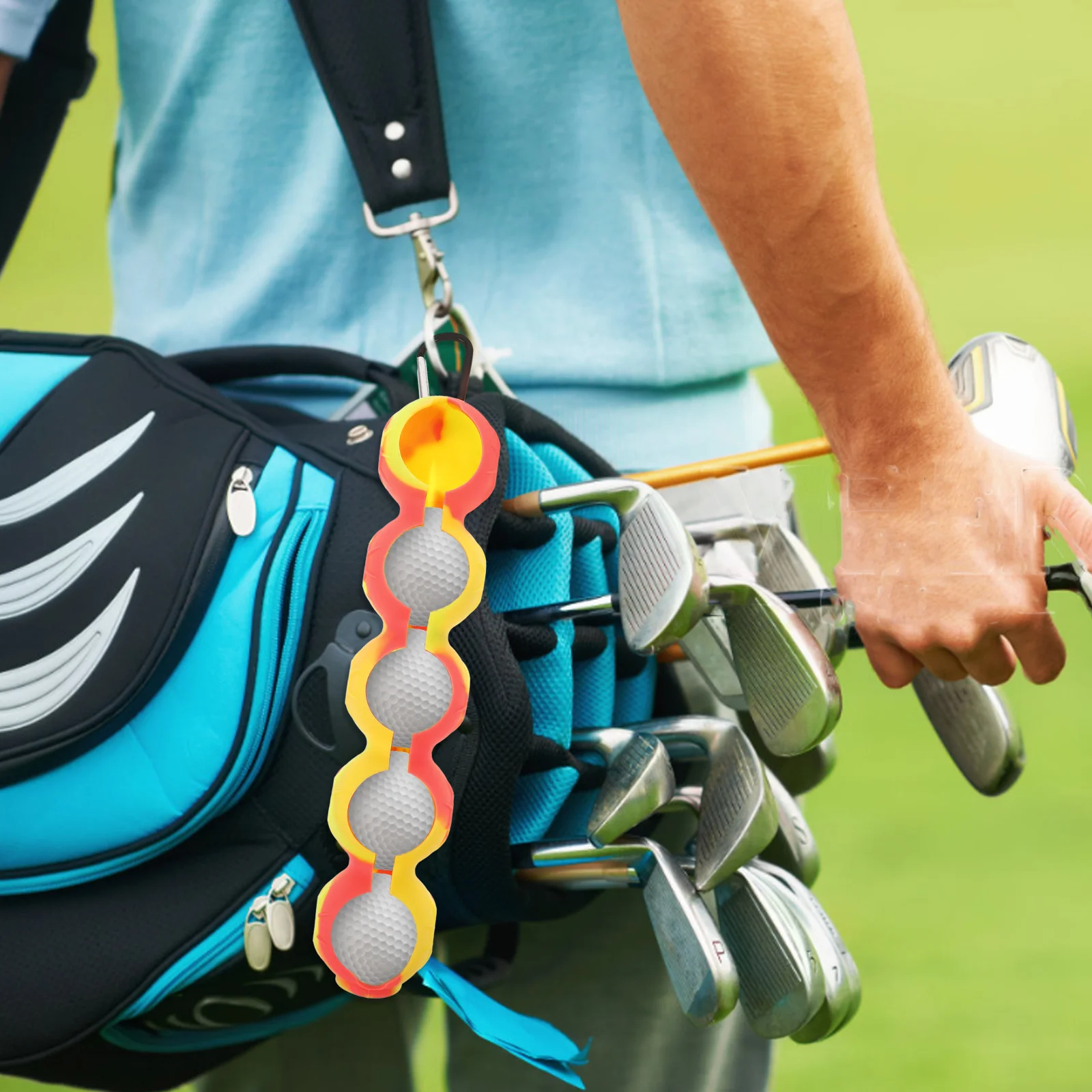 

Golf Ball Holder Silicone Portable Protective Cover Easy Carry Golf Cart Accessories Meticulous Craftsmanship Elegant Gift