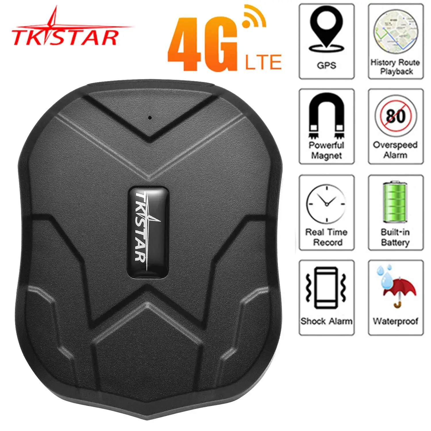 GPS-трекер для автомобиля TKSTAR TK905 2G 4G Магнит 90-дневный GPS-трекер 4G GPS-локатор Водонепроницаемый автомобильный голосовой монитор Бесплатное приложение PK TK915