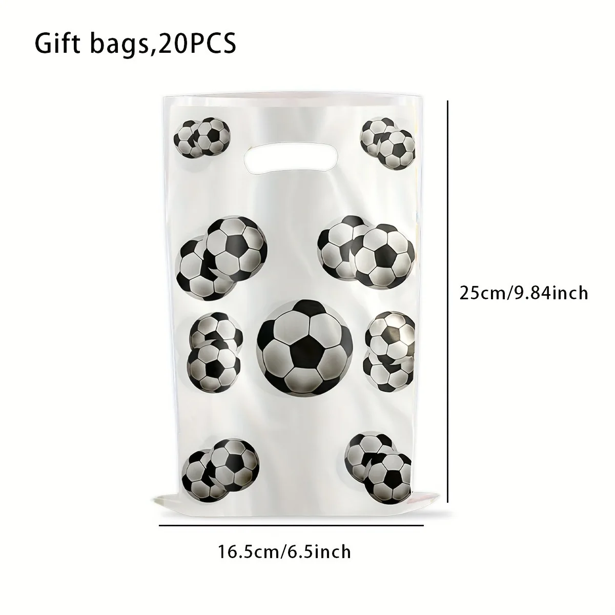 10/20/30/40 Stück Fußball-Party-Geschenktüten Fußball-Liebhaber Süßigkeiten-Verpackungsbeutel Handtasche Kinder Jungen Geburtstagsparty-Deko Partyzubehör – Detail 7