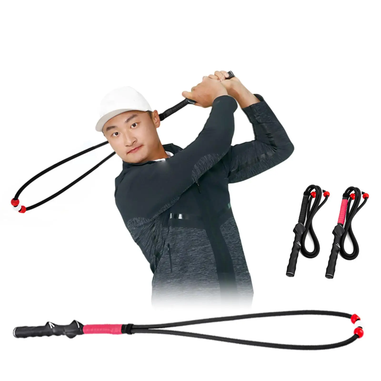 Practice Rope Trainer Adjustable Golf Swing Training Aid for Flexibility