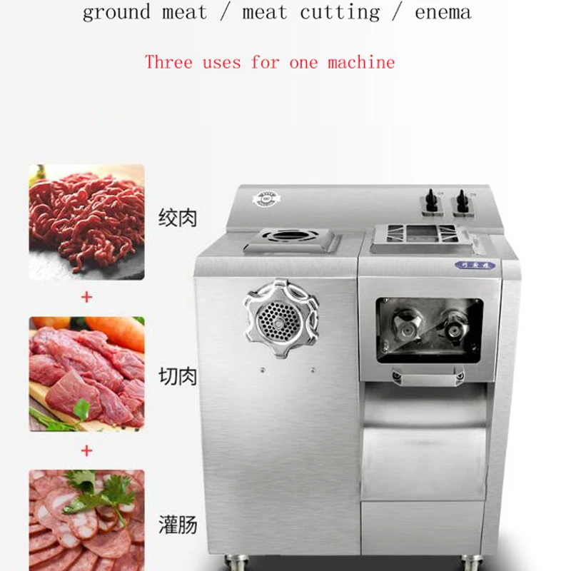 

Commercial Meat Grinder, Stainless Steel Electric Sausage Machine, Detachable Head, With Waterproof Switch, Easy To Clean