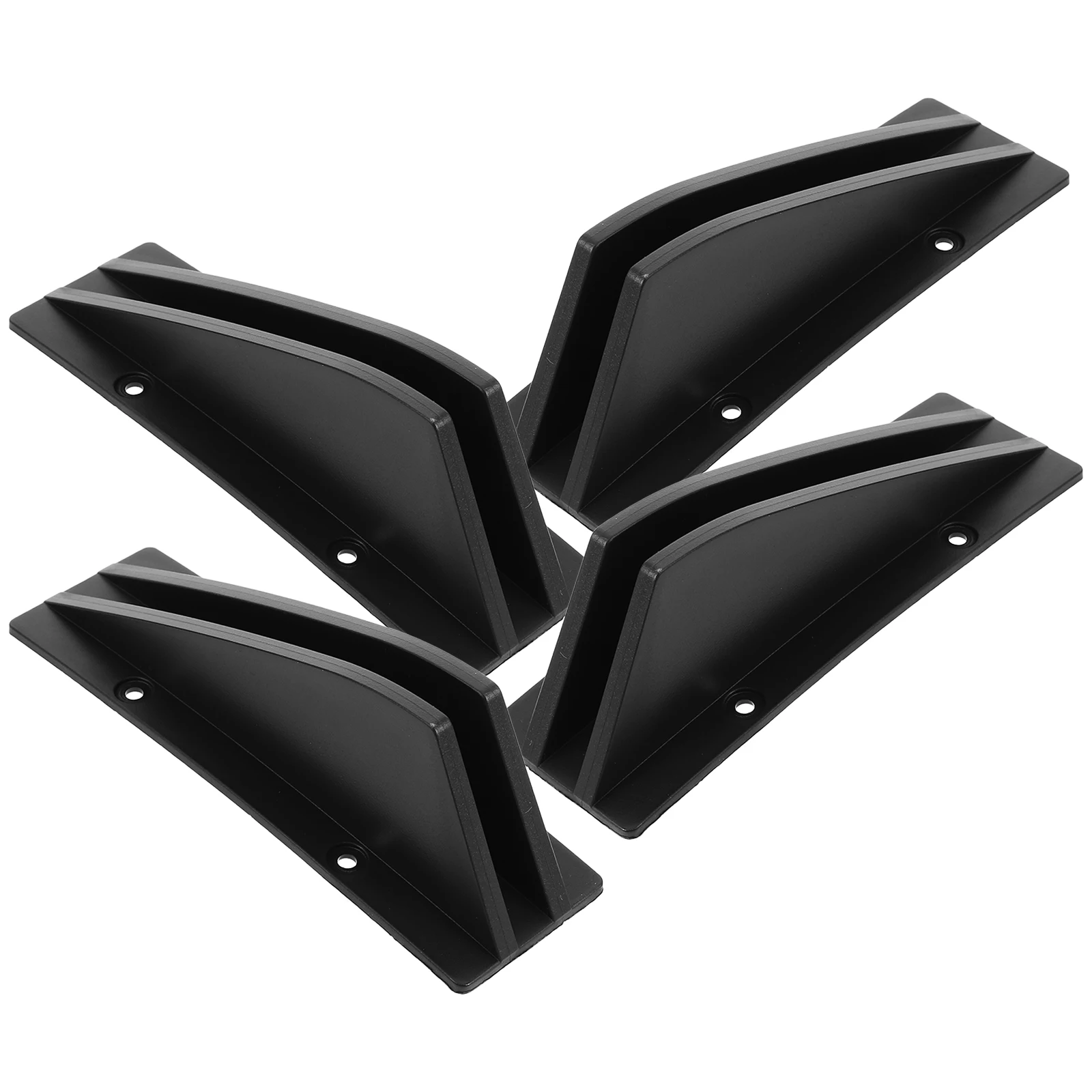 

4pcs Rear Lower Bumper Diffuser Automotive Exterior Decoration Wind Resistance Reduction Scratch Protection Car Modification