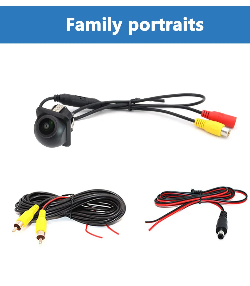 SMARTOUR Auto-Rückfahrkamera 1080P Nachtsicht Rückfahrmonitor CCD Wasserdicht 170 Grad HD-Video Fischaugen-Objektiv – Detail 4