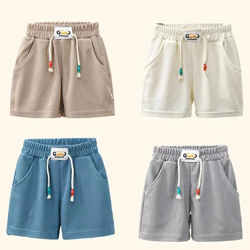 

New Summer Boys Shorts Candy Color Beach Shorts for Kids Casual Elastic Waist Children Short Pants Sport Clothing Outwear