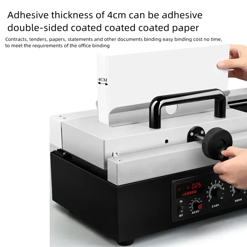 Bookbinding Equipment: Upgraded GD470A Hot-Melt Binding Machine Electric Perfect Binder for Bids,Contracts,Documents and Brochur