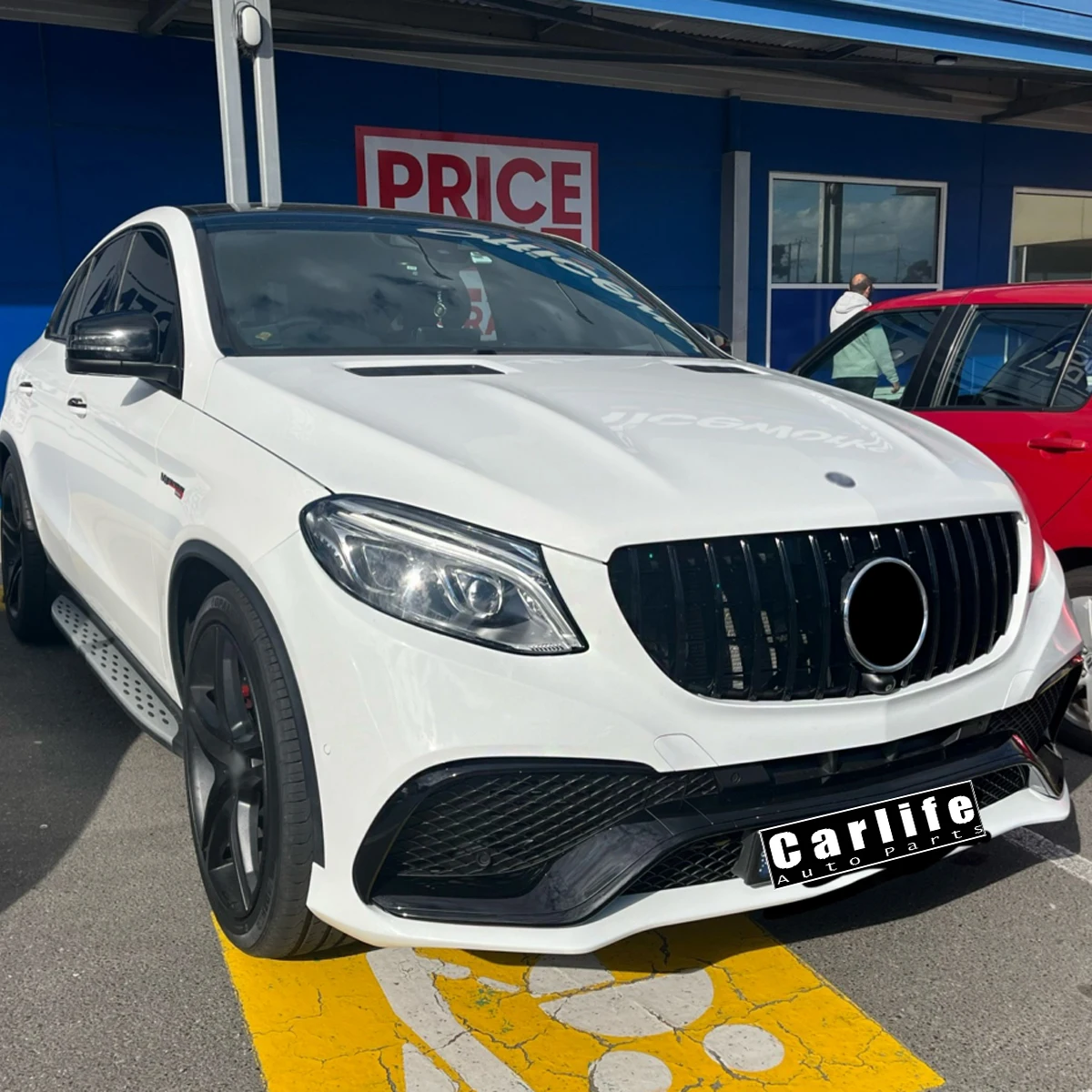 

Car bumpers body kit for mercedes benz W292 C292 GLE coupe upgrade to GLE63 coupe include front bumper grille rear diffuser