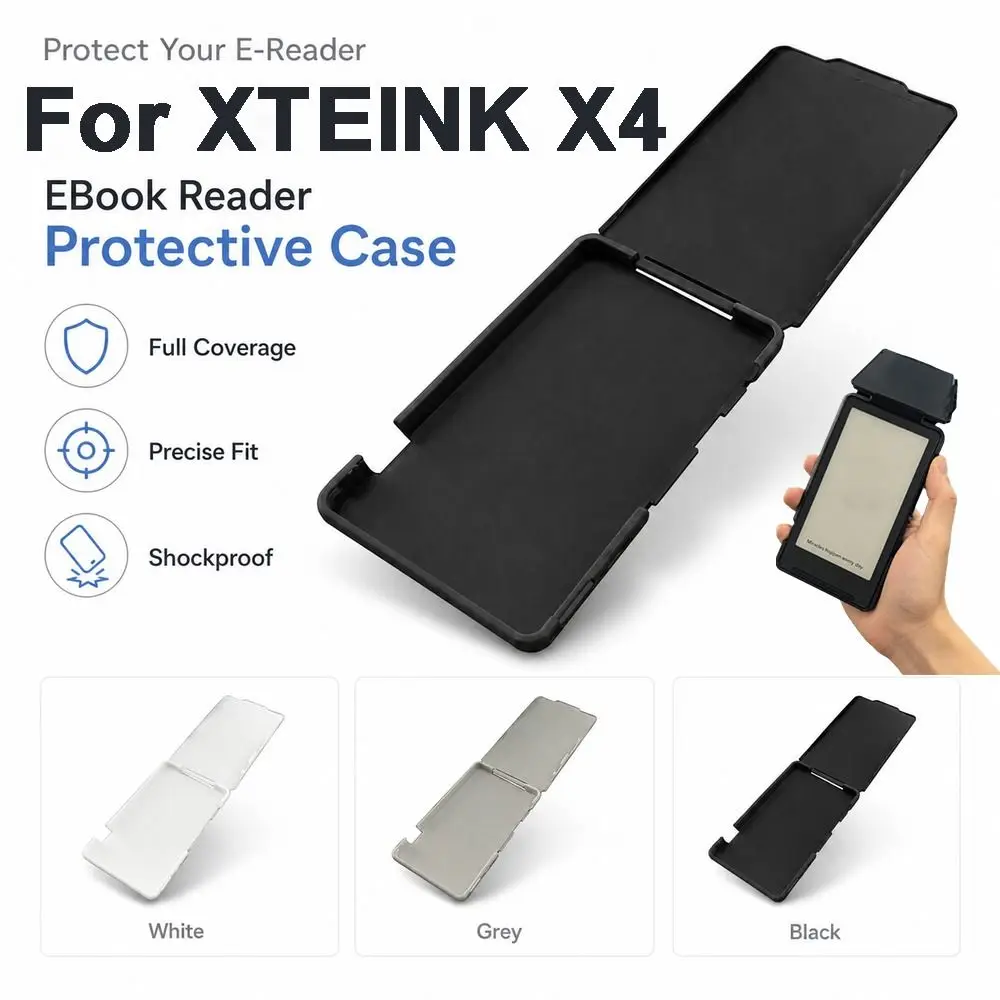 PETG Protective Cover Precise Fit Full Coverage Protective Shell Shockproof Decorative Cover for XTEINK X4 E-Reader Protection