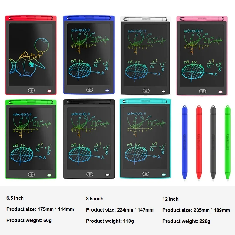 6.5/8.5/12 Inch LCD Writing Tablet Digital Drawing Tablet Handwriting Pads Portable Electronic Tablet Board for Kids Toys Gift