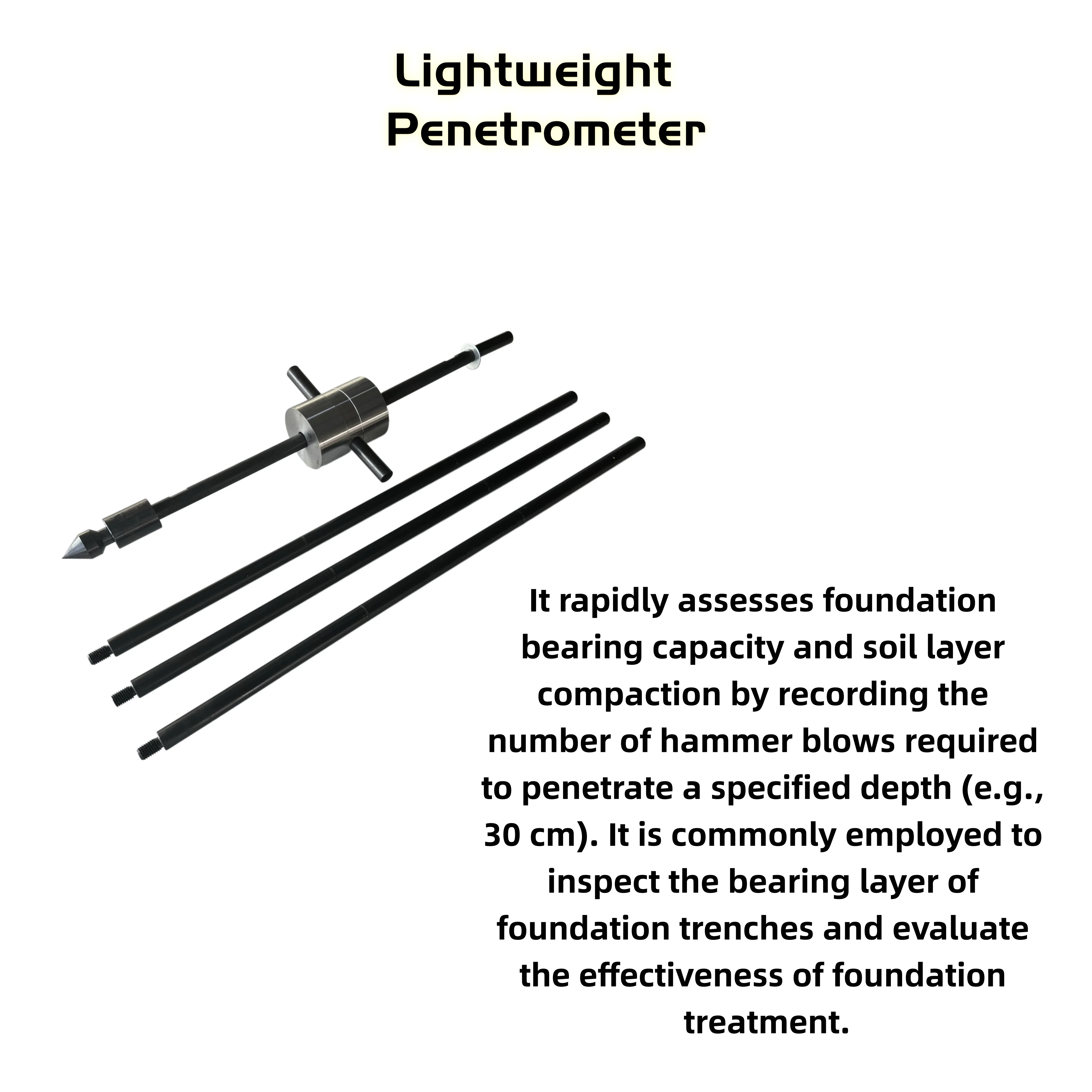 Used for Environmental Analysis Light Dynamic Cone Penetrometer