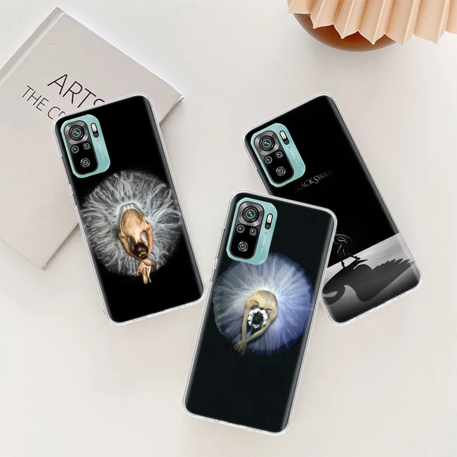 Ballerina Ballet Dance Girl Phone Case For Xiaomi Redmi Note 12 11 Pro Plus 5G 12S 10S 11S 4G 11T 11S 11E 10 9T 9 9S 8 8T 7 Cove