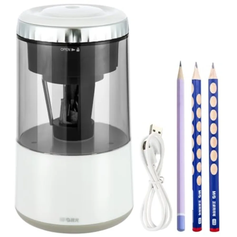 

Электрическая точилка для карандашей, портативная автоматическая точилка для цветных карандашей, с автоматической остановкой, полностью автоматическая, быстрая заточка, USB