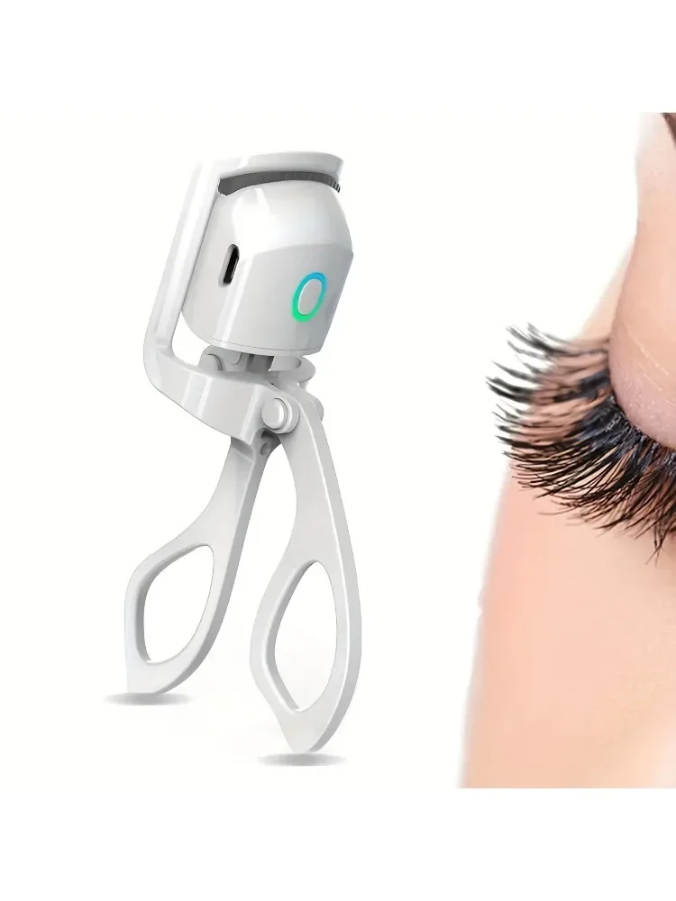 1pc ABS Elektrische Wimpernzange, Moderne Schönheit Auge Instrument Für Zuhause, Langlebige Curl Elektrische Wimpern Dauerwelle Wimpern Clip