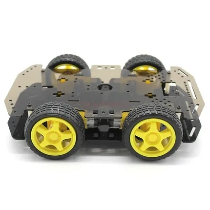 physical experiment equipment DIY robot production intelligent patrol car four-wheel drive assembled chassis model toy car