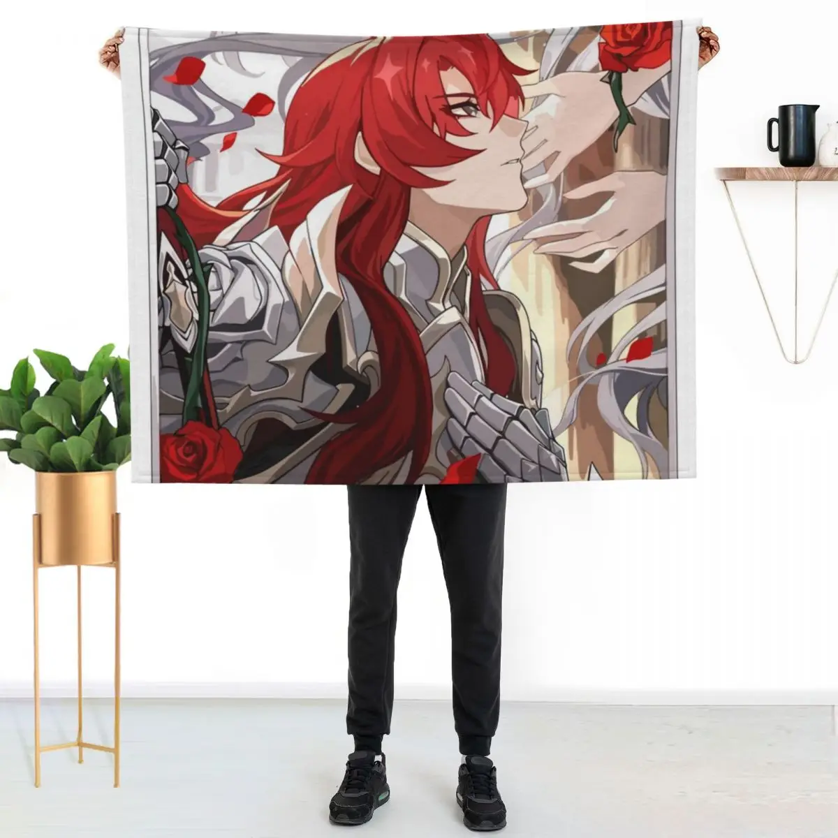 

Argenti Honkai Star Rail Throw Blanket Warm Plush Fuzzy Blanket for Living Room