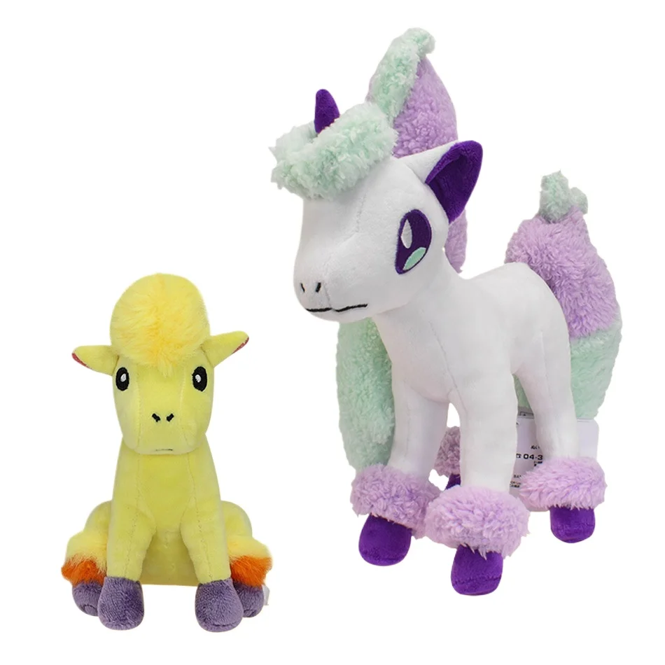 NEW Anime  Ponyta Genie Kawaii Plush Toy Cute Unicorn Pocket Monster Soft Stuffed Doll Kids Room Decor Birthday Gift