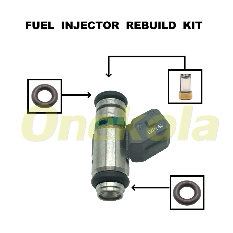 Fuel Injector Service Repair Kit Filters Orings Seals Grommets for Renault Clio 2 Laguna Megane Scenic Thalia IWP-143